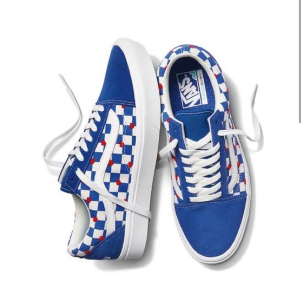 Vans - Autism Awareness Blue Checkered Sneakers Women’s size 5